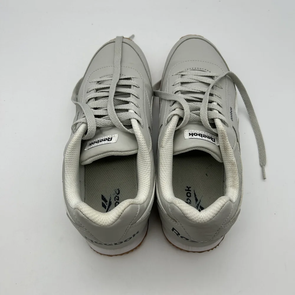 Reebok Shoes Mens Size 6 Classic Nylon 119598 Gray White Retro Sneakers Gum Sole